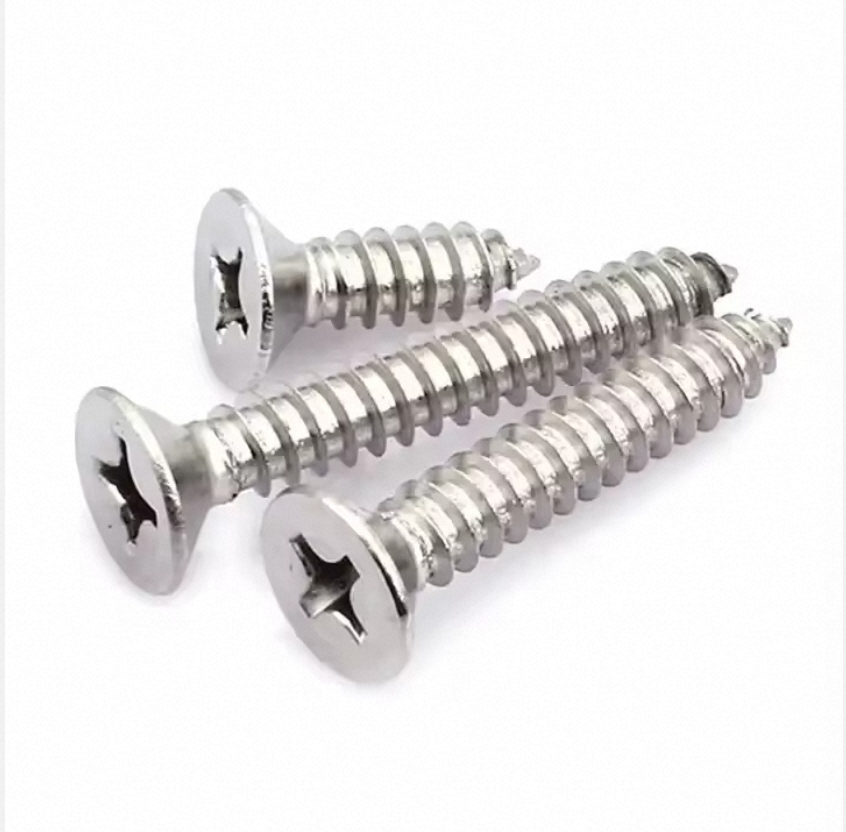 Star shaped stainless steel wooden deck screws with hexagonal head caps