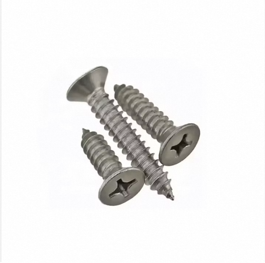 Star shaped stainless steel wooden deck screws with hexagonal head caps