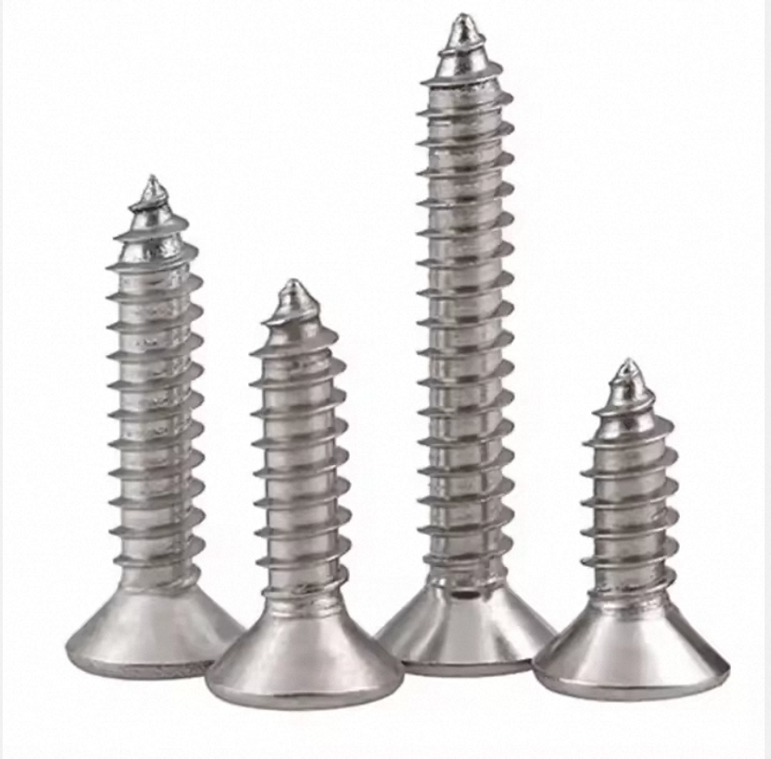 Star shaped stainless steel wooden deck screws with hexagonal head caps