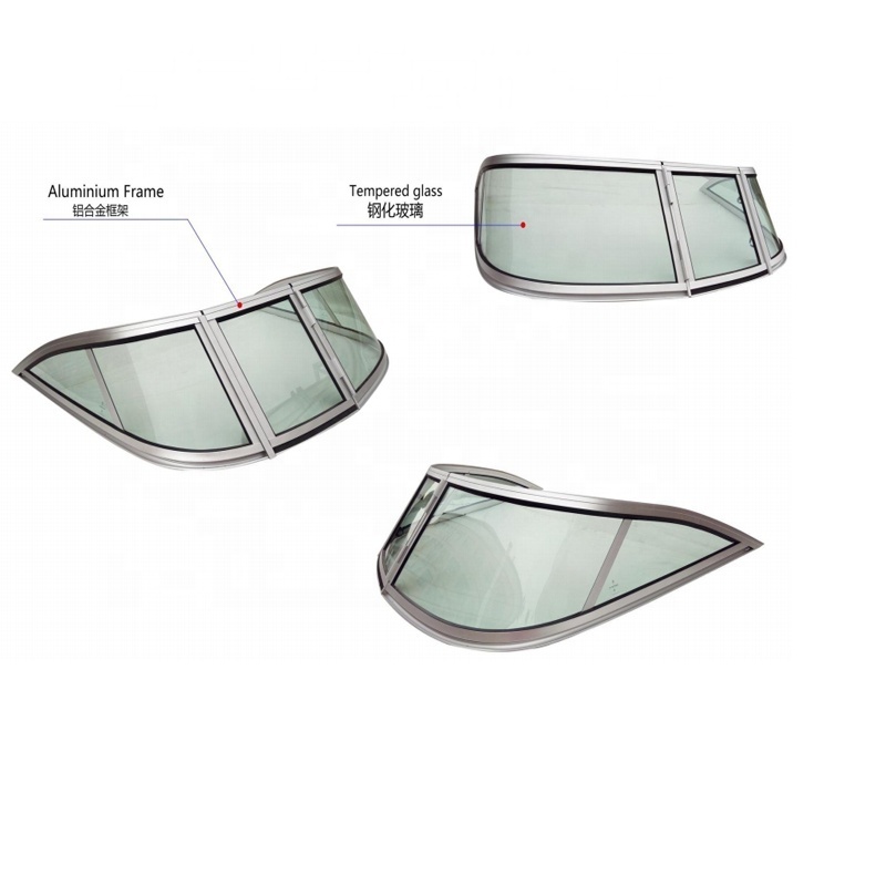 Feitine Marine Through Curved Boat Windshield Window Glass Curved Walk