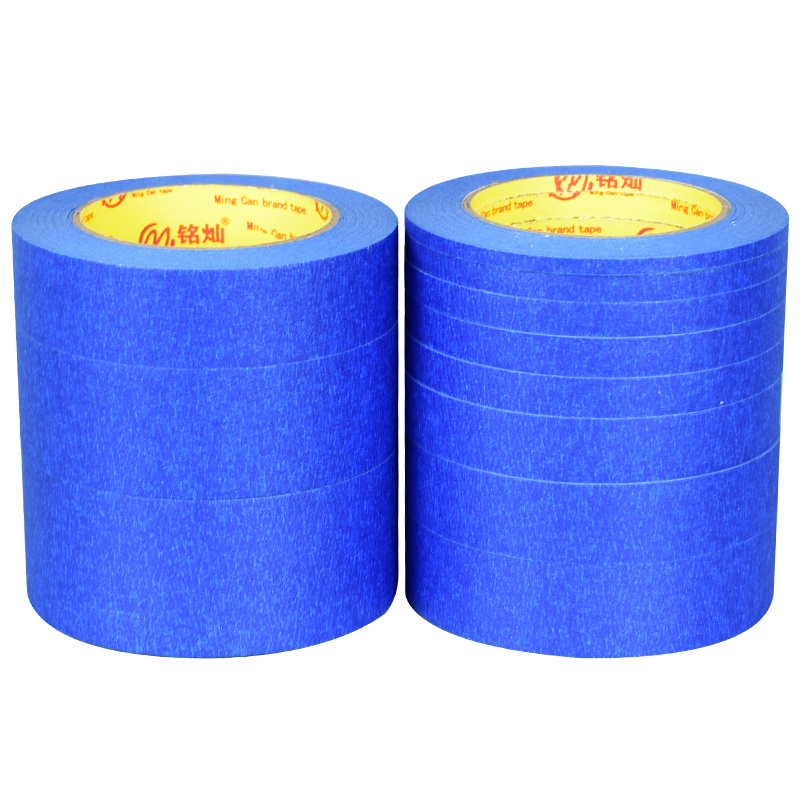 Crepe Paper High Adhesive 1.5 inches Masking Blue Painters Tape for Painting