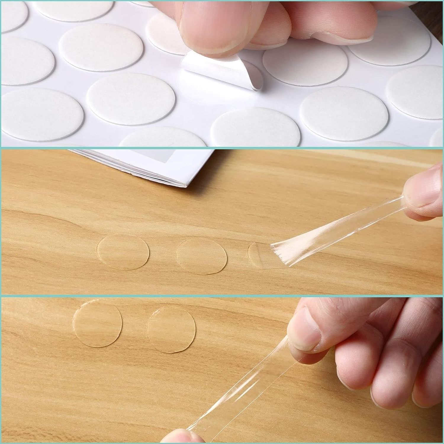 Customized Size Heavy Duty Acrylic Circle Sticker Pad Sticky Sheet Double Sided Adhesive Nano Tape Glue Dots