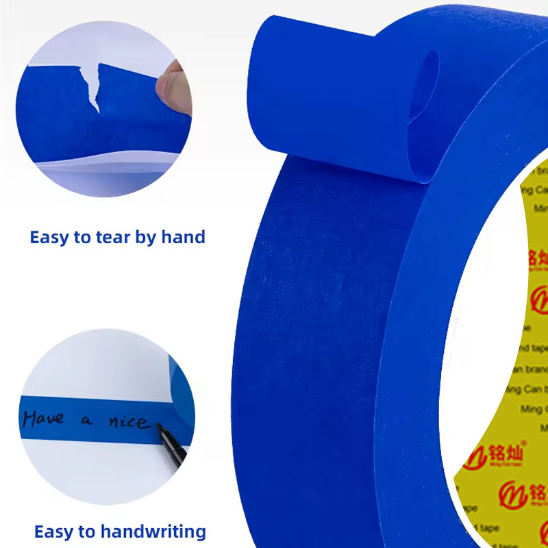 UV Resistance 14 Days No Residue High Adhesive Crepe Paper Painter's Blue Painters Automotive Masking Tape For Painting