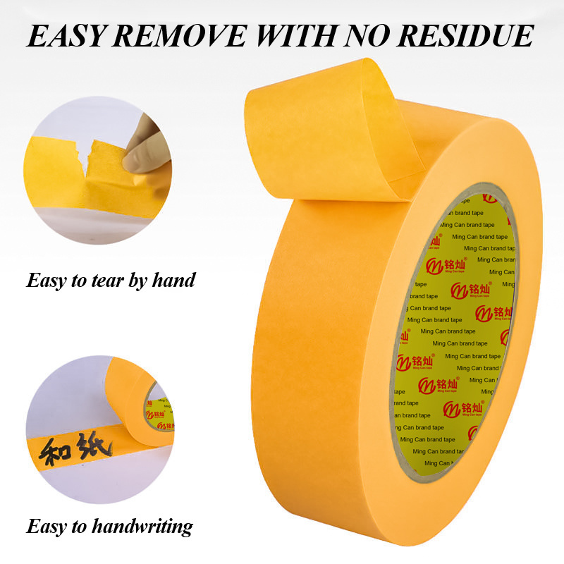 Heat Uv Resistant Automotive Car Spraying Painting Masking Washi Paper Self Adhesive Tape Custom Printed Washi Masking Tape