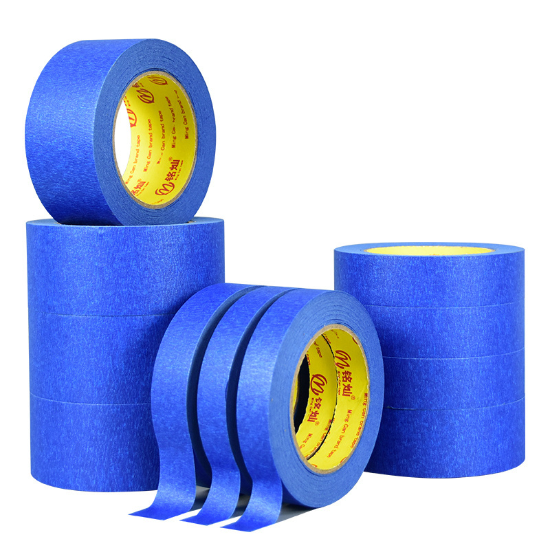 Crepe Paper High Adhesive 1.5 inches Masking Blue Painters Tape for Painting