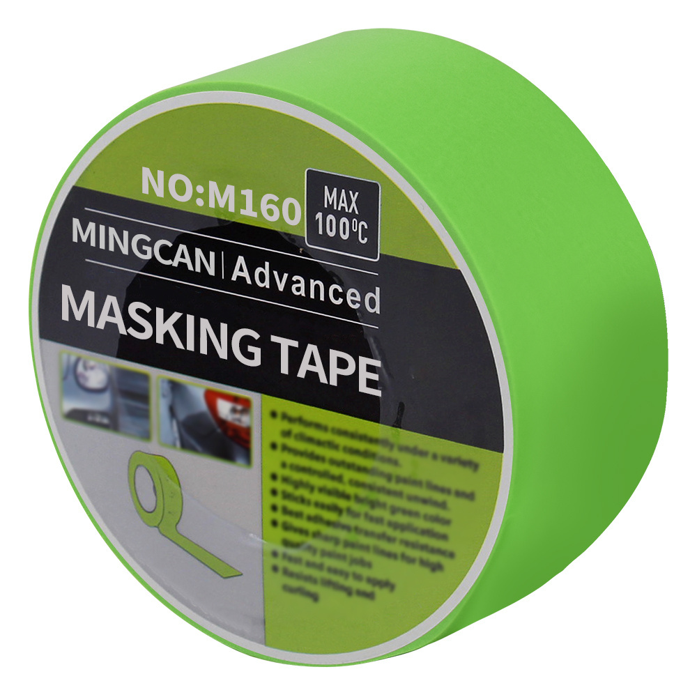 High Temperature Automotive 2 Inch Washi Painter Frog Tape Green Crepe Paper Masking Tape For Car Automotive Painting