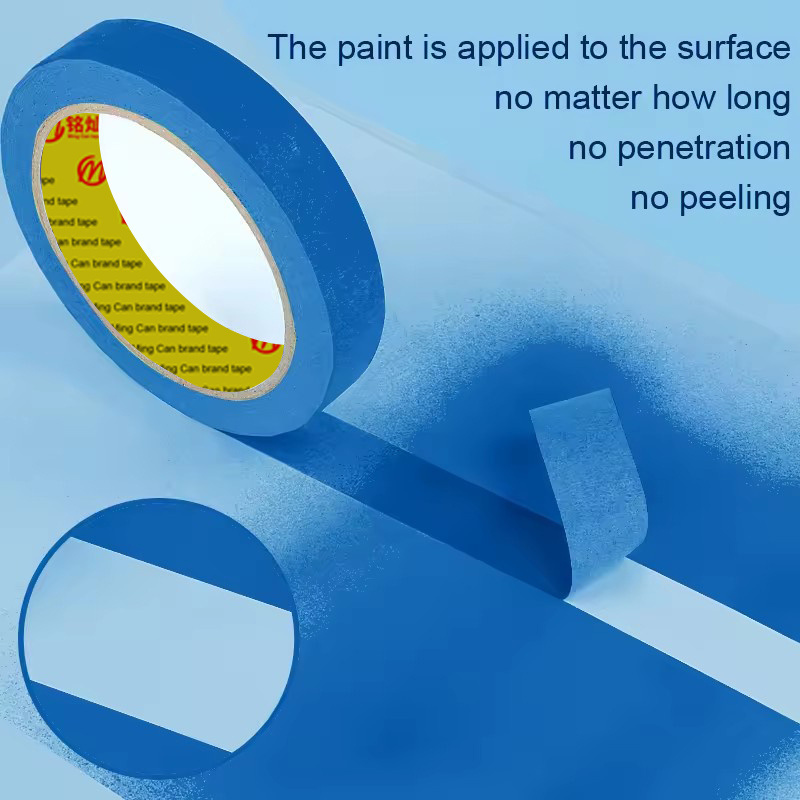 UV Resistance 14 Days No Residue High Adhesive Crepe Paper Painter's Blue Painters Automotive Masking Tape For Painting