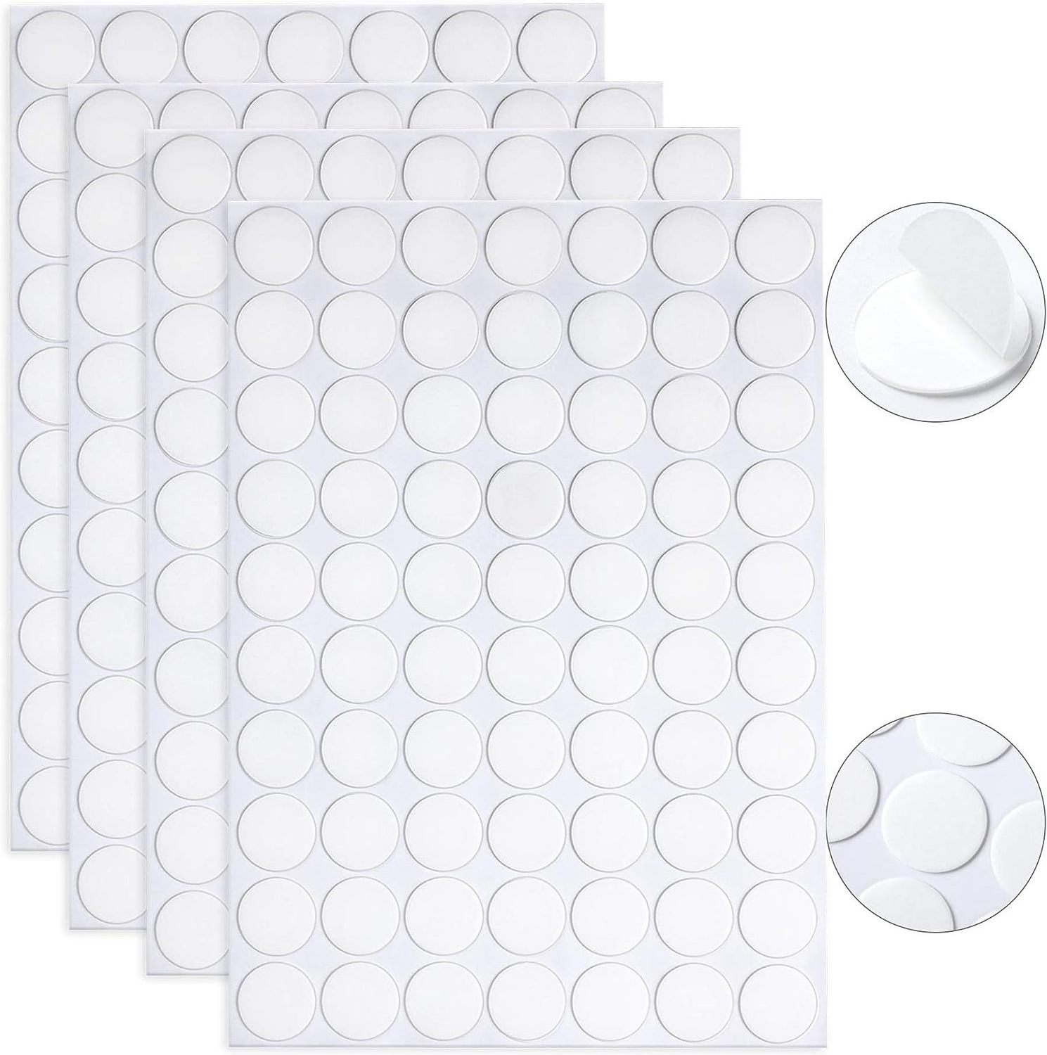 Double-Sided Glue Dots Clear Round Nano Sticky Dots No Traces Sticky Adhesive Sheets Sticker Pads Double Sided Adhesive Dots