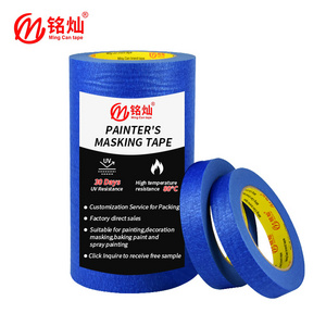 Wholesale UV Resistance 30 Days No Residue Blue Crepe Painters Masking Tape Automotive Masking Tape For Painting