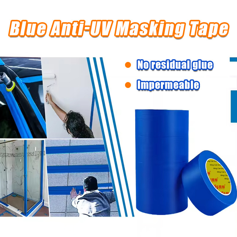 Wholesale UV Resistance 30 Days No Residue Blue Crepe Painters Masking Tape Automotive Masking Tape For Painting