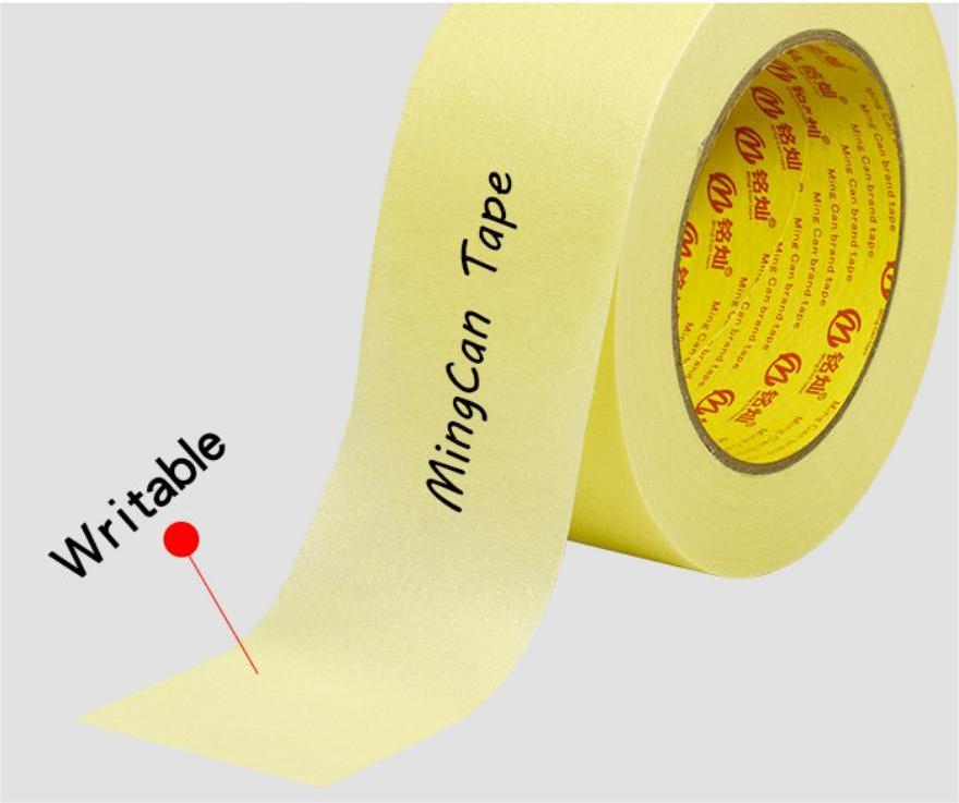 High Adhesion Paper Temperature Resistant Crepe Paper Painters Masking Tape Automotive Painting Yellow Masking Tape