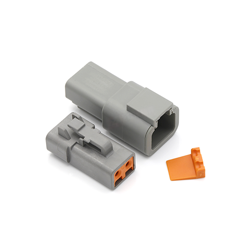 Easy available 2 Pin Electrical Female and Male Waterproof Auto connector DTP06-2S DTP04-2P