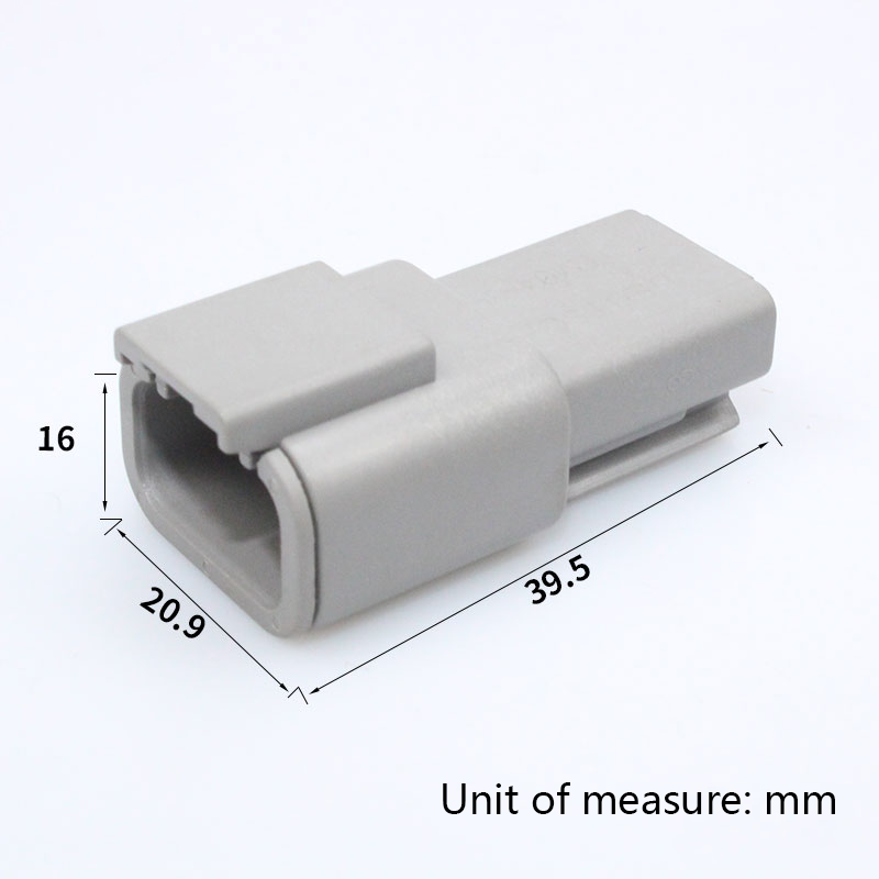 PA66 GF25 DTM04-3P Automotive Plug Connectors DTM06-3S Waterproof Connector Male and Female