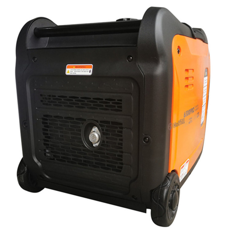 5KW 230V  Super Silent Portable 5000 Watts Gasoline Inverter Generator With Wheels