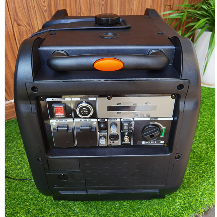 5KW 230V  Super Silent Portable 5000 Watts Gasoline Inverter Generator With Wheels