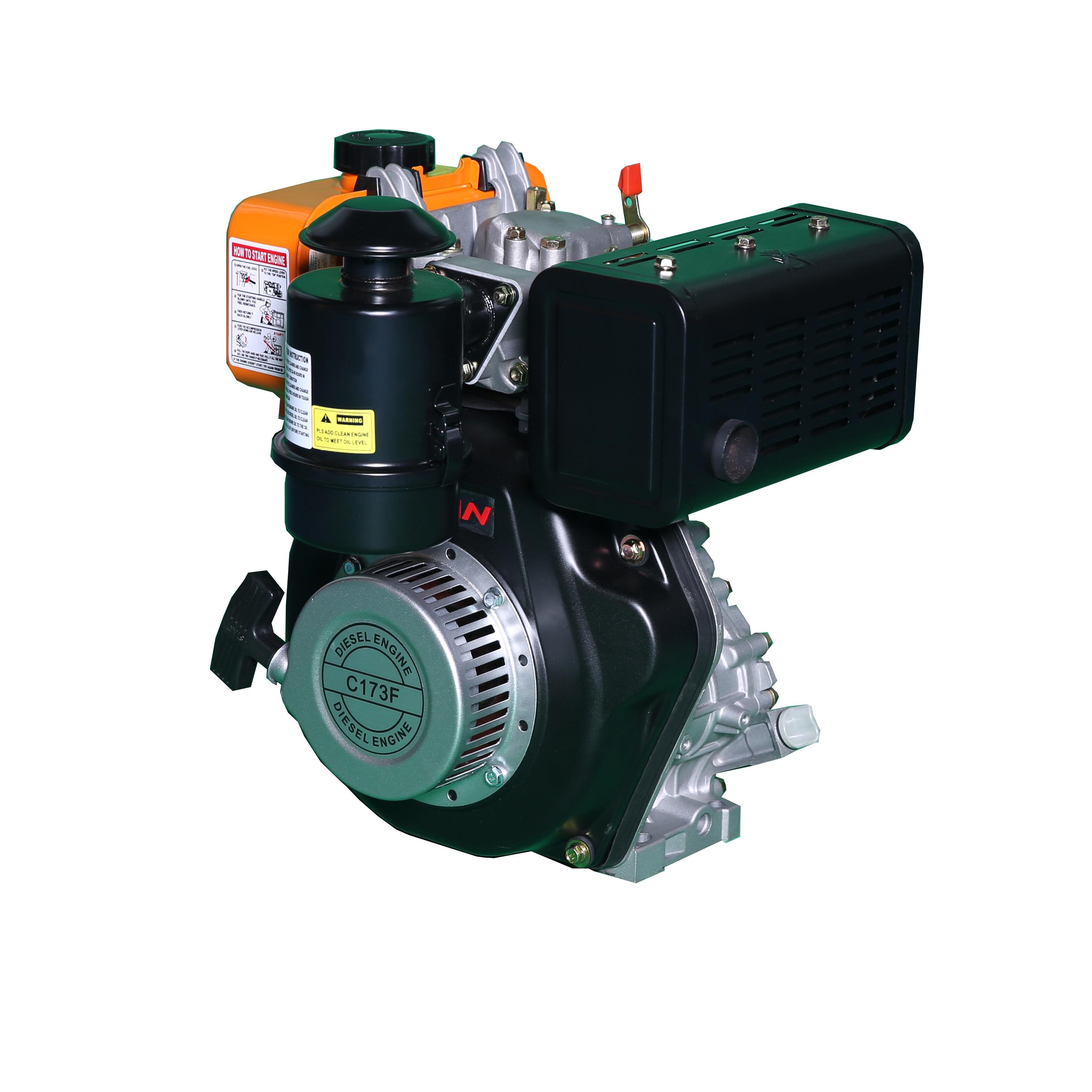 Single Cylinder 5hp Air Cooled Diesel Engine with CE EPA