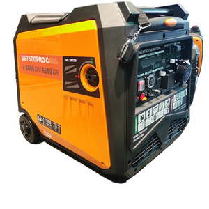 Electric Start  230V 6KW Inverter Generator 6000W Remote Start  Gasoline Inverter Generator