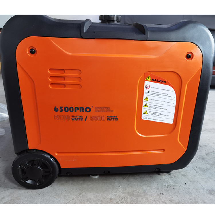 5KW 230V  Super Silent Portable 5000 Watts Gasoline Inverter Generator With Wheels