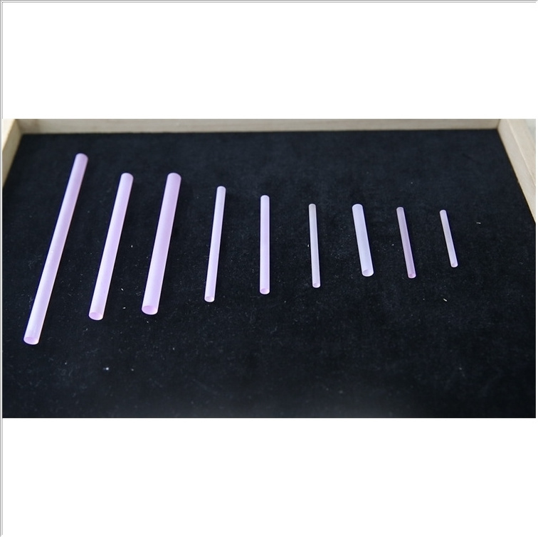 Superior Quality Yellow Pink Purple Nd Yag Laser Crystal Rod