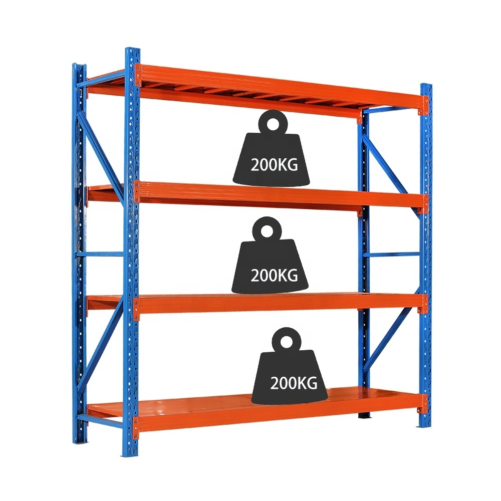 Medium Duty Warehouse Storage Rack Shelf garag rack stacking racks shelves heavy duty 200KG steel shelving