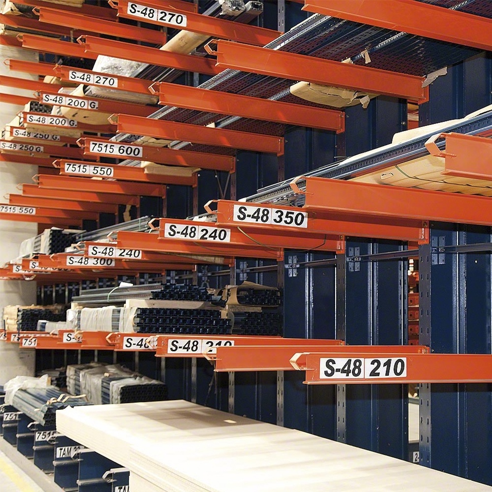 Heavy-Duty Steel Pallet Warehouse Rack Corrosion Protected Cantilever Storage Shelving Cantilever Racking For Timber