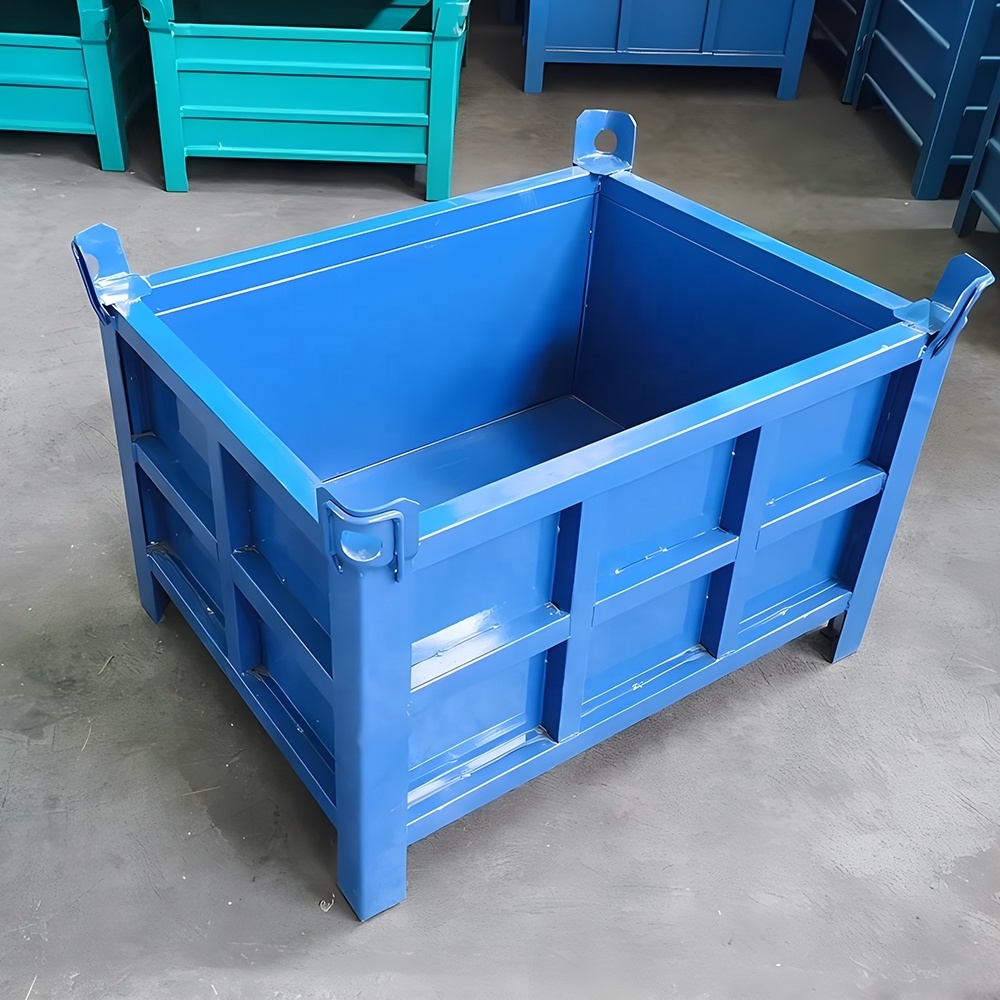 Hot Sale Industrial Metal Stillage Cage Warehouse Storage Container Stacking Box for Logistics Turnover Cargo Storage Equipment