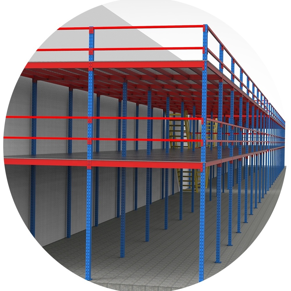 Mezzanine Floor Racking System Stacking Racks industrial shelves metal rack Mezzanine Storage warehouse steel mezzanine racking