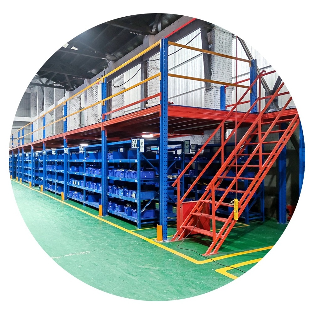 Mezzanine Floor Racking System Stacking Racks industrial shelves metal rack Mezzanine Storage warehouse steel mezzanine racking