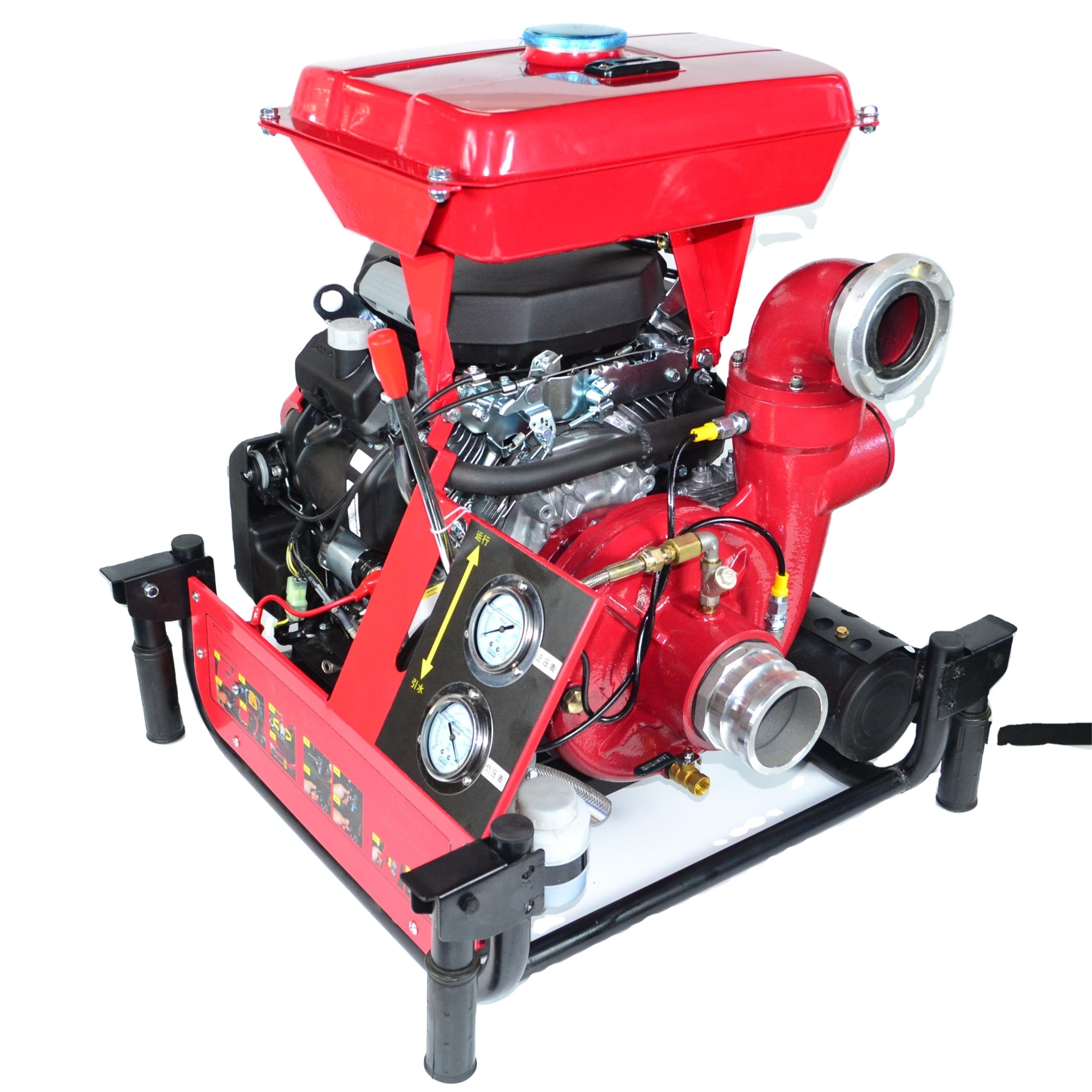 95m Lift 3inch High Quality Fire Fighting Pumps GX690 Engine Two Cylinder 25hp Gasoline Fire Pump for Sale