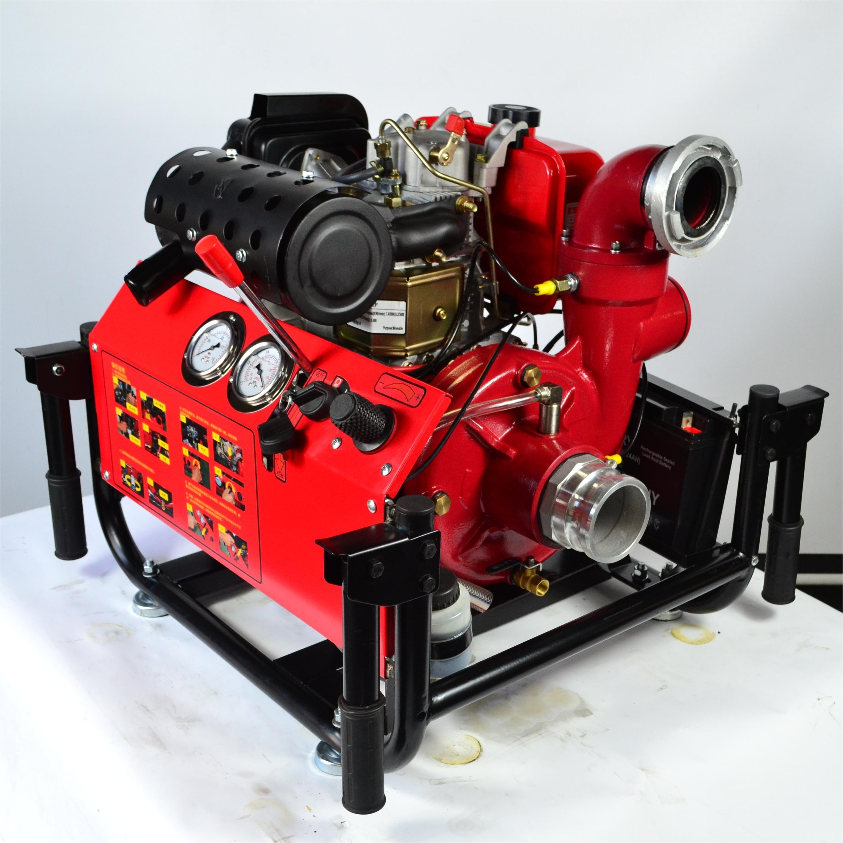 New Type 192F 13hp 2.5inch Cast Iron High Pressure Diesel Fire Fighting Pump Set