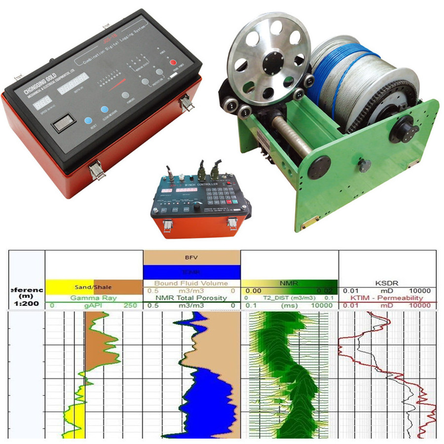 200m Well Logging Equipment Geophysical Borehole Logging Equipment For Gamma Ray