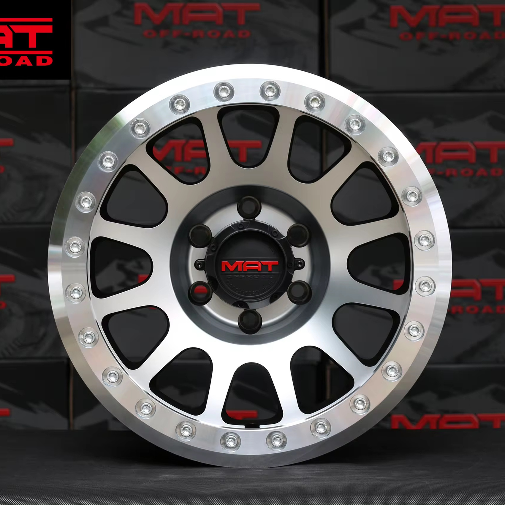 Beadlock 4x4 Wheel Rims Chrome 17 inch Off Road Wheels 16 Inch Alloy 5x127 6x139.7 Forged Rines for Patrol Y61 for Jeep