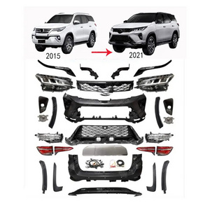 Car Parts Car Exterior Accessories Front Facelift Body Kit Front Bumper Kit For Fortuner 2015-2020 Upgrade to 2021