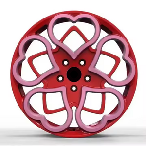 MINI Heart Shaped Pink  17 18 19 Inch alloy wheel rim  5*112 rims with hearts car rims mags Passenger Car Wheels