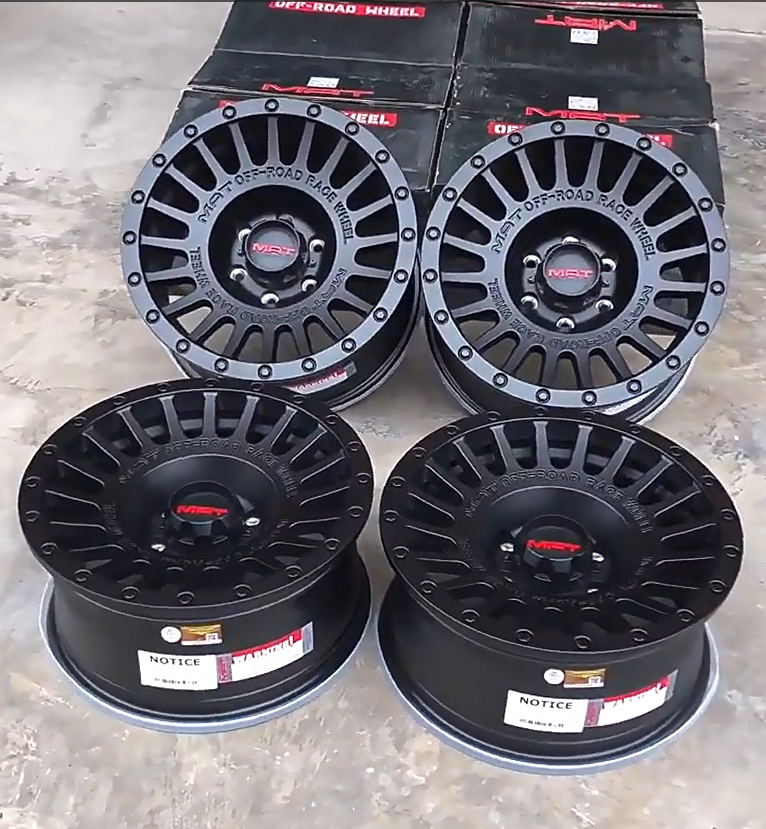 In Stock MAT race off road wheels 16 17 18 20 inch alloy wheel rim 5*114.3 6*139.7 4X4 off road wheel rim mag Negative offset-30