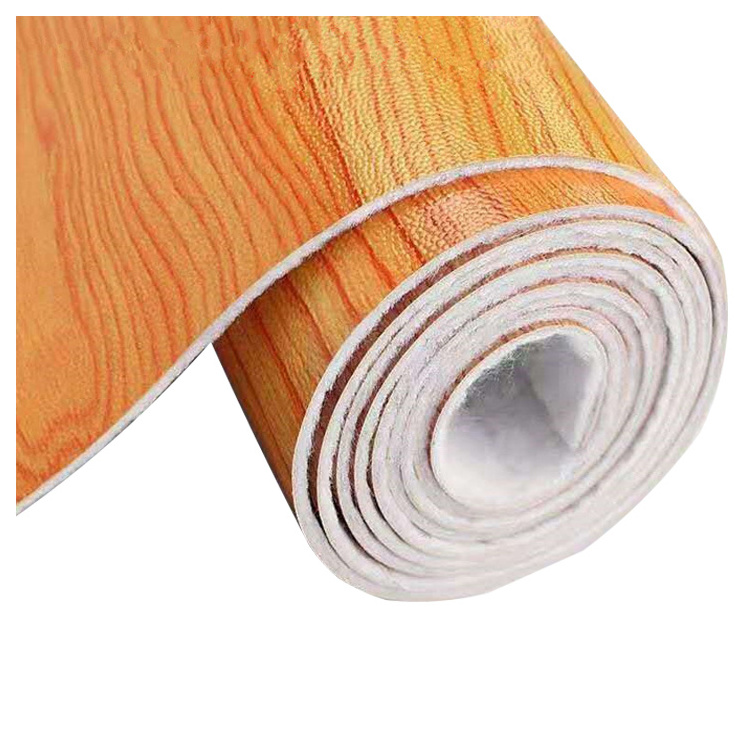 Low price plastics Piso Vinilico Rollo Easy To Clean Waterproof Linoleum Pvc Mat Vinyl Flooring Roll