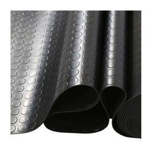 Indoor Workshop Car Flooring Mat Colorful Coin Pattern EPDM and NBR Rubber Sheet Rolls Garage Floor