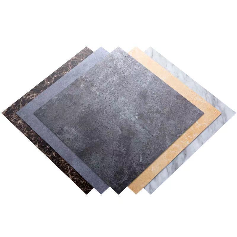 Low price waterproof Flex 1.3mm 1.8mm plastic marble floor sticker Wall Panel uv Board pvc Marble Tiles