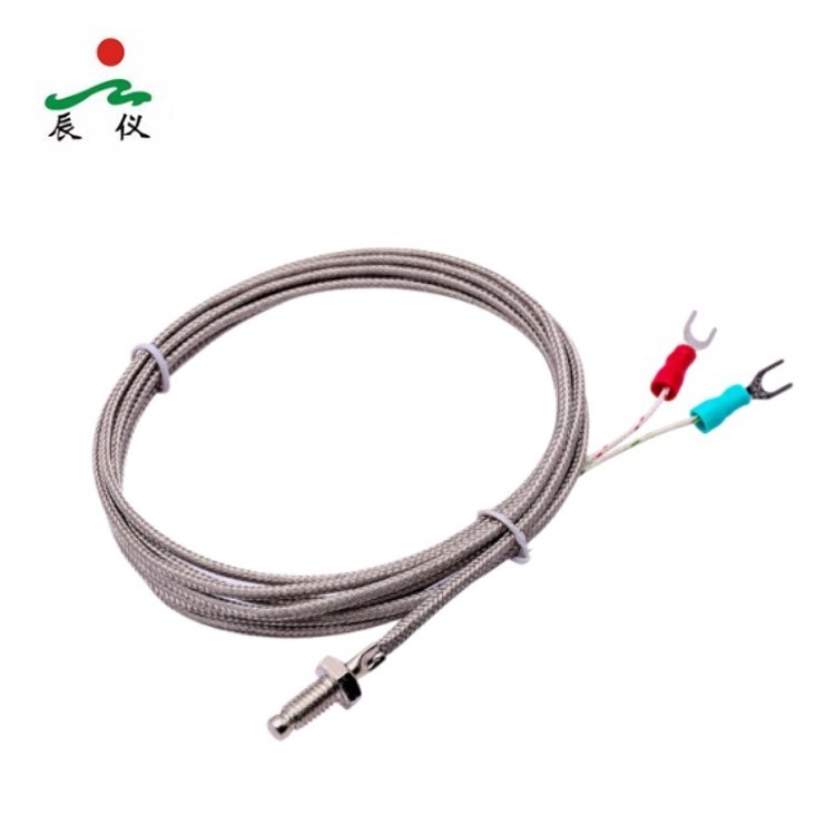 Haichen M5 M6 M8 Bolt Thermocouple Sensor with SS Braided Wire