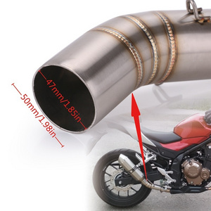 Wholesale High Quality Middle Pipe CBR500 CBR500R CB500F CB500X Pipes Exhaust Cheap Motorcycle Exhaust