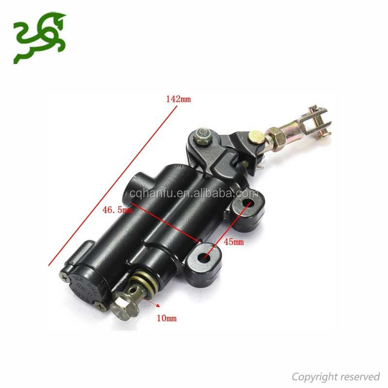 142mm Black Universal Motorcycle Pit Dirt Bike ATV Rear Brake Master Cylinder Caliper