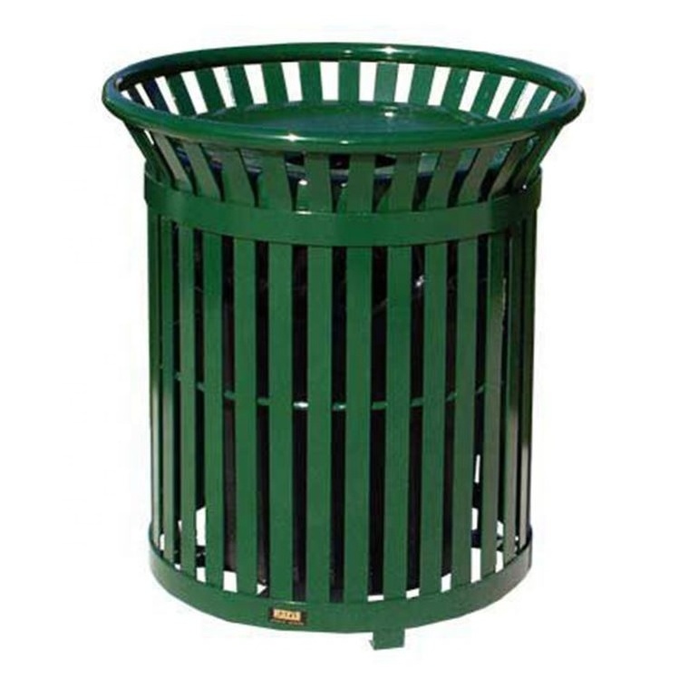 Factory Supplying Cast Iron Outdoor Steel Sorted Trash Can Waste Bin