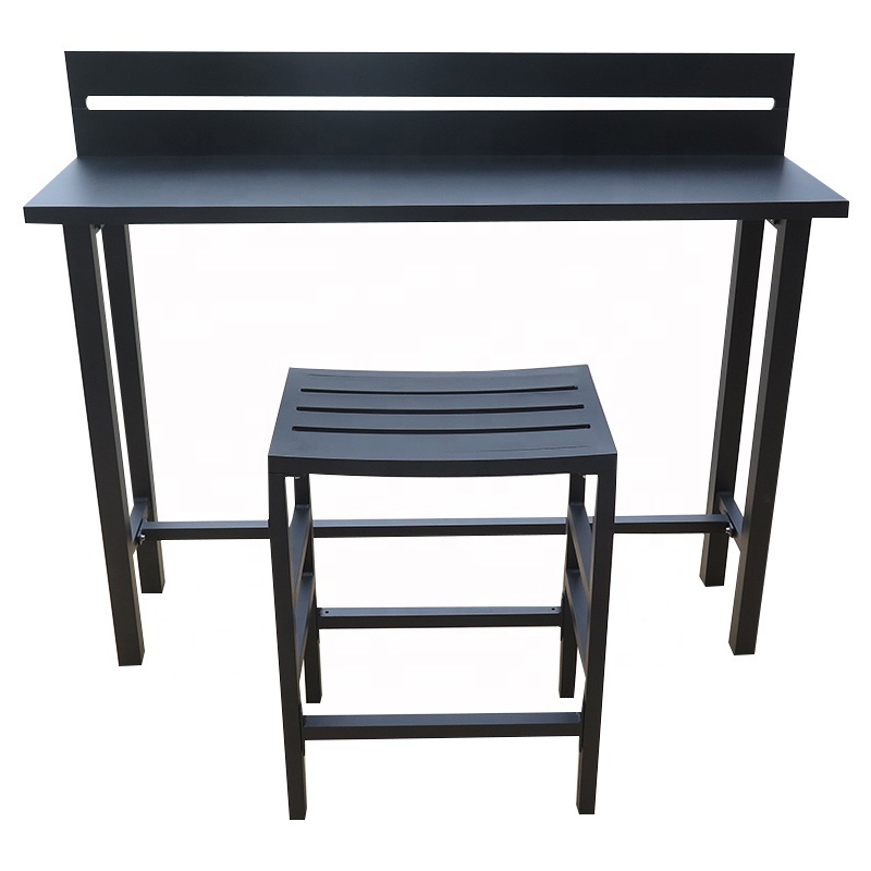 Balcony bar table and chair garden furniture , aluminium alloybalcony table stool set