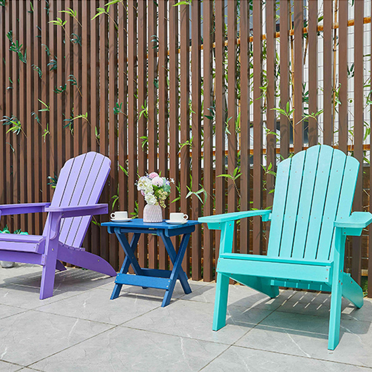 Environmental recycled plastic wood PS adirondack chair for USA mountain factory supplier wholesale