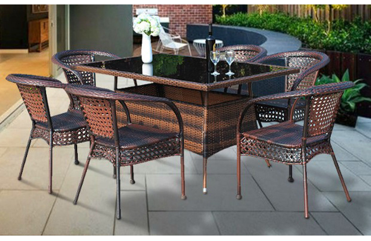 Garden furniture metal Garden chair Bistro table cahir rattan furniture set