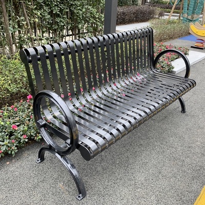 High Quality Metal Outdoor Public Custom Antique Wrought Cast Iron Garden Park Bench