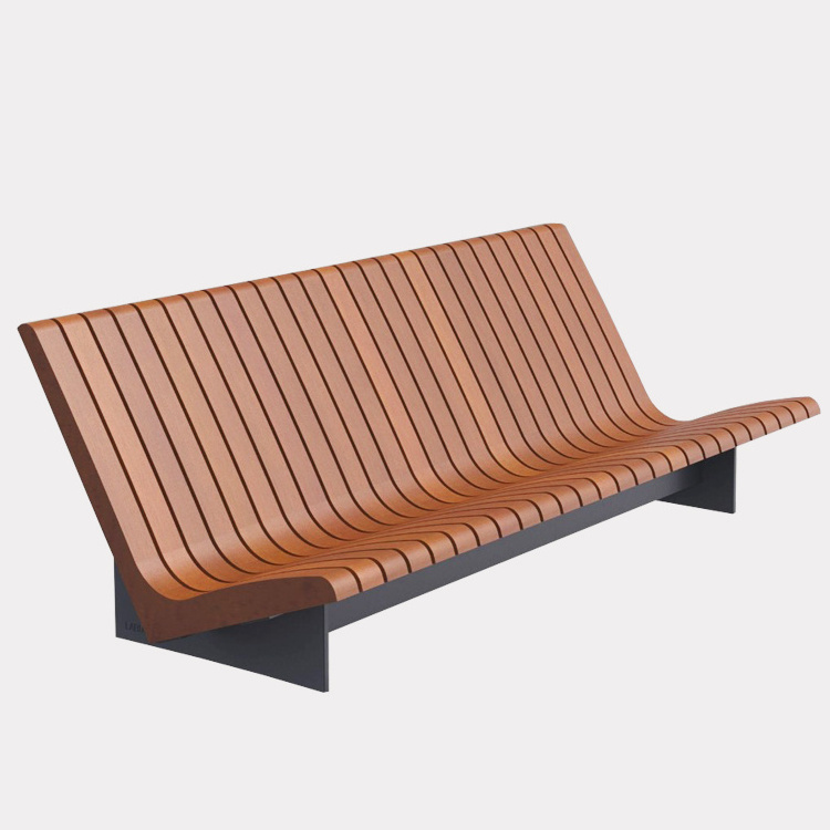 Welcomed Patio Furniture Modern Outdoor Garden Seating Metal Outdoor Steel Park Bench Seat