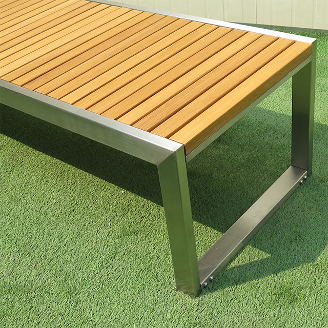 Factory Wholesale Outdoor Patio Garden Street Furniture Wooden Picnic Table And Bench