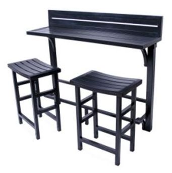 Balcony bar table and chair garden furniture , aluminium alloybalcony table stool set