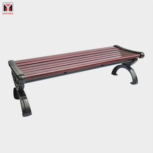 Factory custom 2 seater wooden WPC commercial garden bench outdoor park wood bench